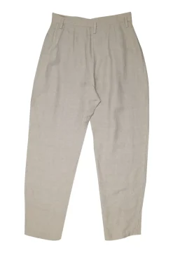 IRO - Beige Linen Blend Zipper Front Pants Sz 6