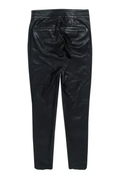 IRO - Black Leather Skinny Pants Sz 4