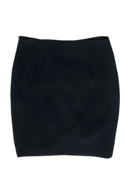 IRO - Black Pleated Ruched Tulip Front Skirt Sz 6