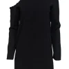 IRO - Black Shift Dress w/ Single Cold Shoulder Sz 4