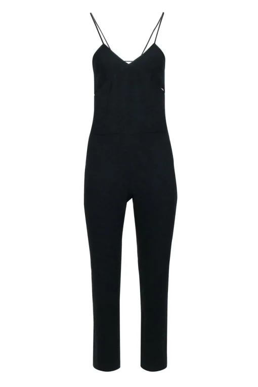 IRO - Black Sleeveless Tapered Jumpsuit w/ Bust Cutouts Sz 4