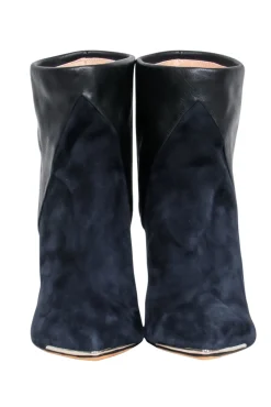 IRO - Colorblocked Suede & Leather Booties Sz 8.5