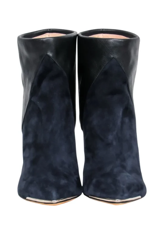 IRO - Colorblocked Suede & Leather Booties Sz 8.5