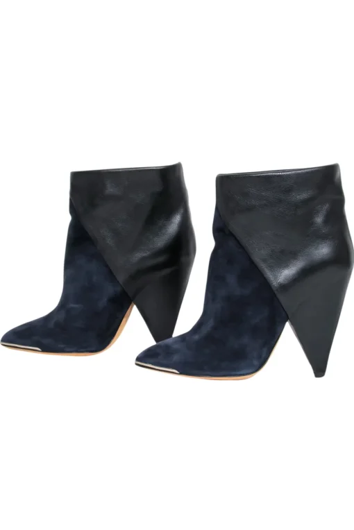IRO - Colorblocked Suede & Leather Booties Sz 8.5