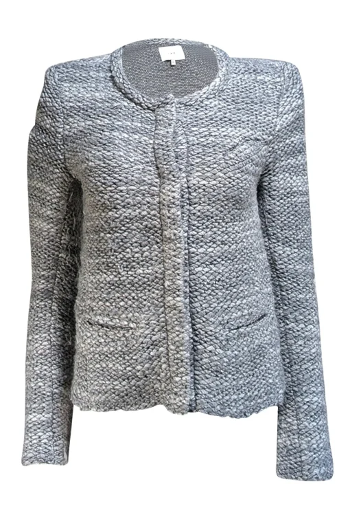 IRO - Grey Bouclé-Knit Jacket Sz 6