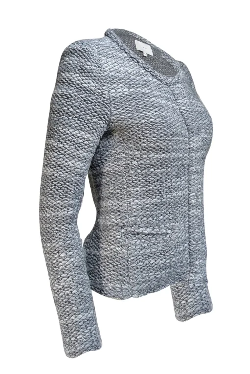 IRO - Grey Bouclé-Knit Jacket Sz 6