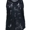 IRO - Navy Racerback Distressed Linen Tank Sz XS