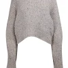 Isabel Marant - Oatmeal Beige & Multicolor Speckled Wool Blend Swearer Sz 8