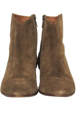Isabel Marant - Olive "Dacken Suede" Short Boot Sz 10