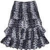 Isabel Marant - Purple Snakeskin Printed Tiered Skirt Sz 4