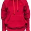 Isabel Marant - Red Cotton Blend Hoodie w/ Contrast Stitching Sz 4