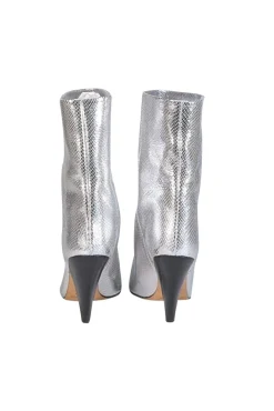 Isabel Marant - Silver Metallic Embossed Leather 