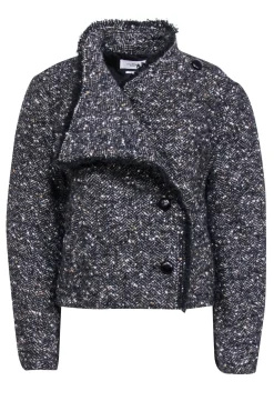 Isabel Marant Etoile - Grey Tweed Cropped Jacket Sz 4