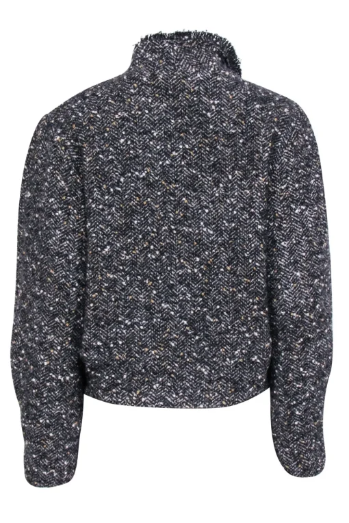 Isabel Marant Etoile - Grey Tweed Cropped Jacket Sz 4