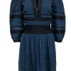 Isabel Marant Etoile - Navy Blue Quarter Sleeve Dress Sz 8