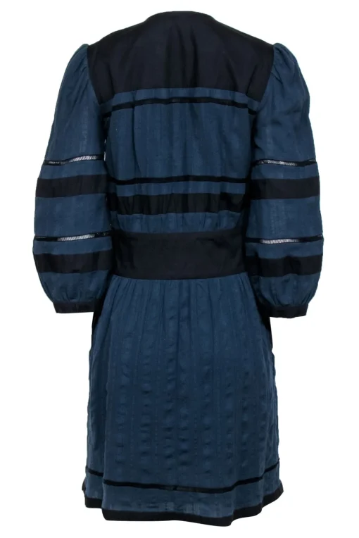 Isabel Marant Etoile - Navy Blue Quarter Sleeve Dress Sz 8