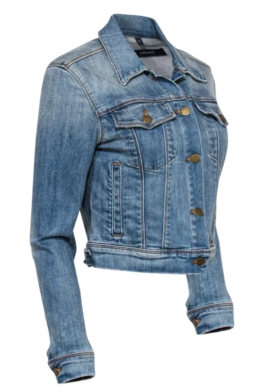 J Brand - Medium Wash Button-Up Denim Jacket Sz S