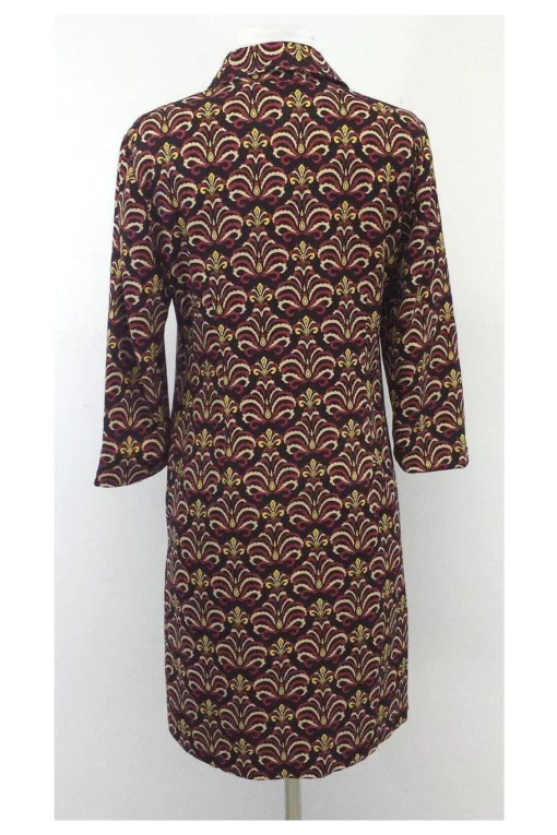J. McLaughlin - Multicolor Print Silk Blend Dress Sz 4