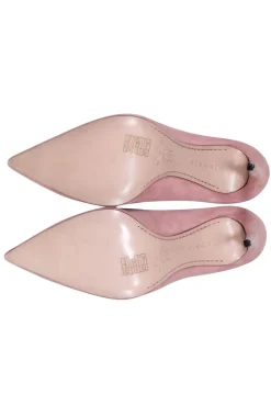 James Chan - Blush Pink Suede Scalloped Basic Pump sz 9.5