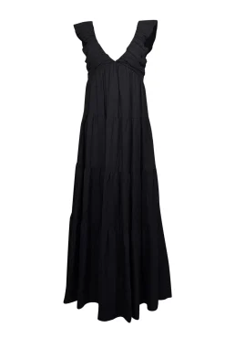 Jason Wu - Black Tiered Maxi Dress Sz S