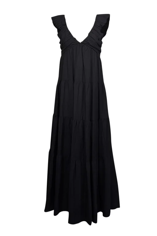 Jason Wu - Black Tiered Maxi Dress Sz S