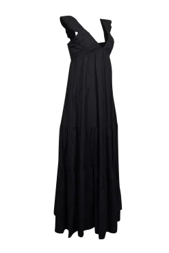 Jason Wu - Black Tiered Maxi Dress Sz S