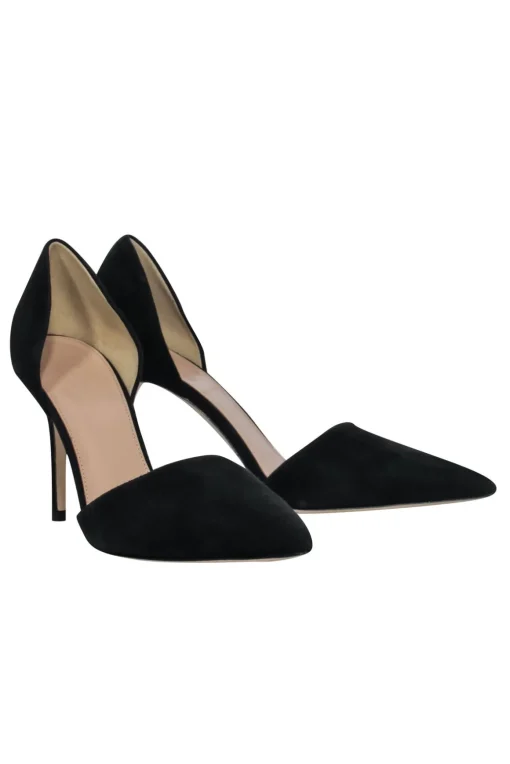 J.Crew - Black Suede d’Orsay Pumps Sz 7.5