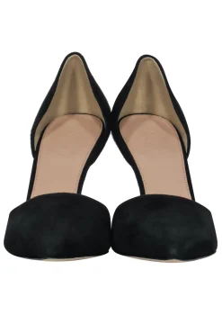 J.Crew - Black Suede d’Orsay Pumps Sz 7.5