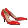 J.Crew - Burnt Orange Patent Pointed Toe D’Orsay Heels Sz 7
