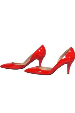 J.Crew - Burnt Orange Patent Pointed Toe D’Orsay Heels Sz 7