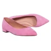 J.Crew - Light Pink Suede Pointed Toe Flats Sz 7.5