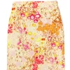 J.Crew - Pink & Yellow Abstract Floral Print Textured Pencil Skirt Sz 0