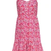 J.Crew - Red, White & Pink Floral Print Cotton Dress Sz 10