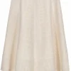 J.Crew Collection - Cream Virgin Wool Skirt w/ Square Cutout Sz 6
