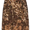 J.Crew Collection - Gold Sequin Belted Midi Skirt Sz 4