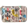 Jerome Dreyfuss - Beige & Multi Color Snake Skin Print Wallet