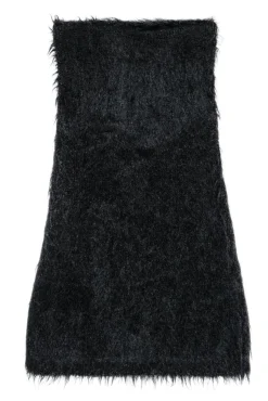 Jil Sander - Black Fuzzy Long Skirt Sz 4