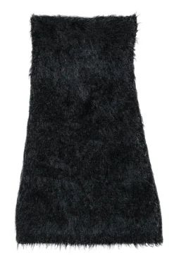 Jil Sander - Black Fuzzy Long Skirt Sz 4
