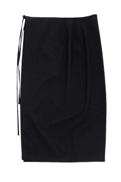 Jil Sander - Black Midi Wrap Skirt Sz 0