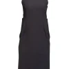 Jil Sander - Black Thick Knit Sleeveless Sheath Dress Sz S