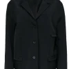 Jil Sander - Black Three-Button Notch Lapel Blazer Sz 14