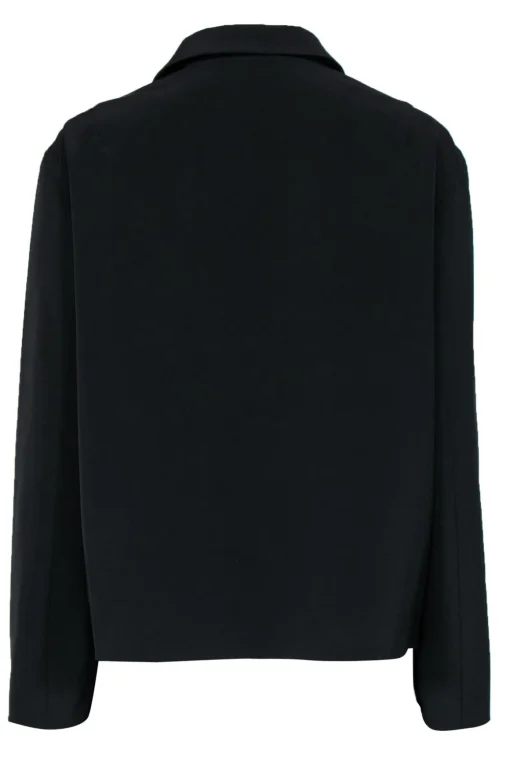 Jil Sander - Black Three-Button Notch Lapel Blazer Sz 14