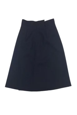 Jil Sander - Black Wool Blend A-Line Skirt Sz 4