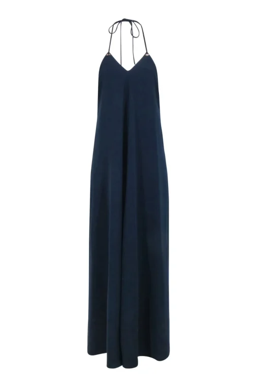 Jill Stuart - Navy Shift Silhouette Maxi Gown Sz 4