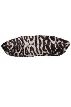 Jimmy Choo - Beige & Dark Brown Leopard Print Calf Hair Clutch