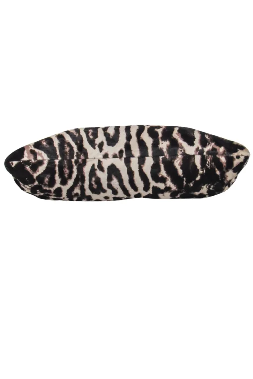 Jimmy Choo - Beige & Dark Brown Leopard Print Calf Hair Clutch