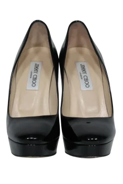 Jimmy Choo - Black Patent Leather Platform Pumps Sz 8