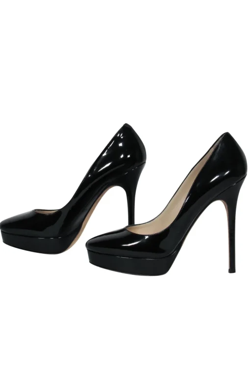 Jimmy Choo - Black Patent Leather Platform Pumps Sz 8
