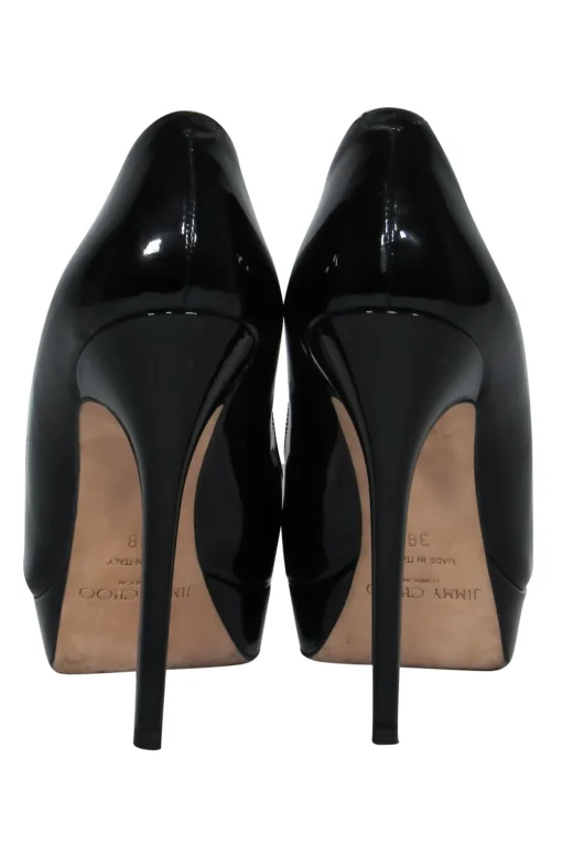 Jimmy Choo - Black Patent Leather Platform Pumps Sz 8