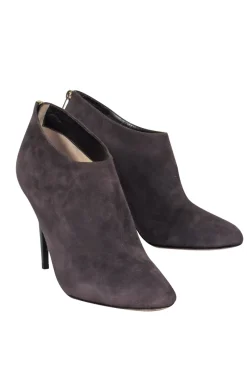 Jimmy Choo - Brown Suede Heeled Booties Sz 10
